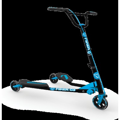 Yvolution Y Fliker C3 Carver Blue Kids Scooter   556296244